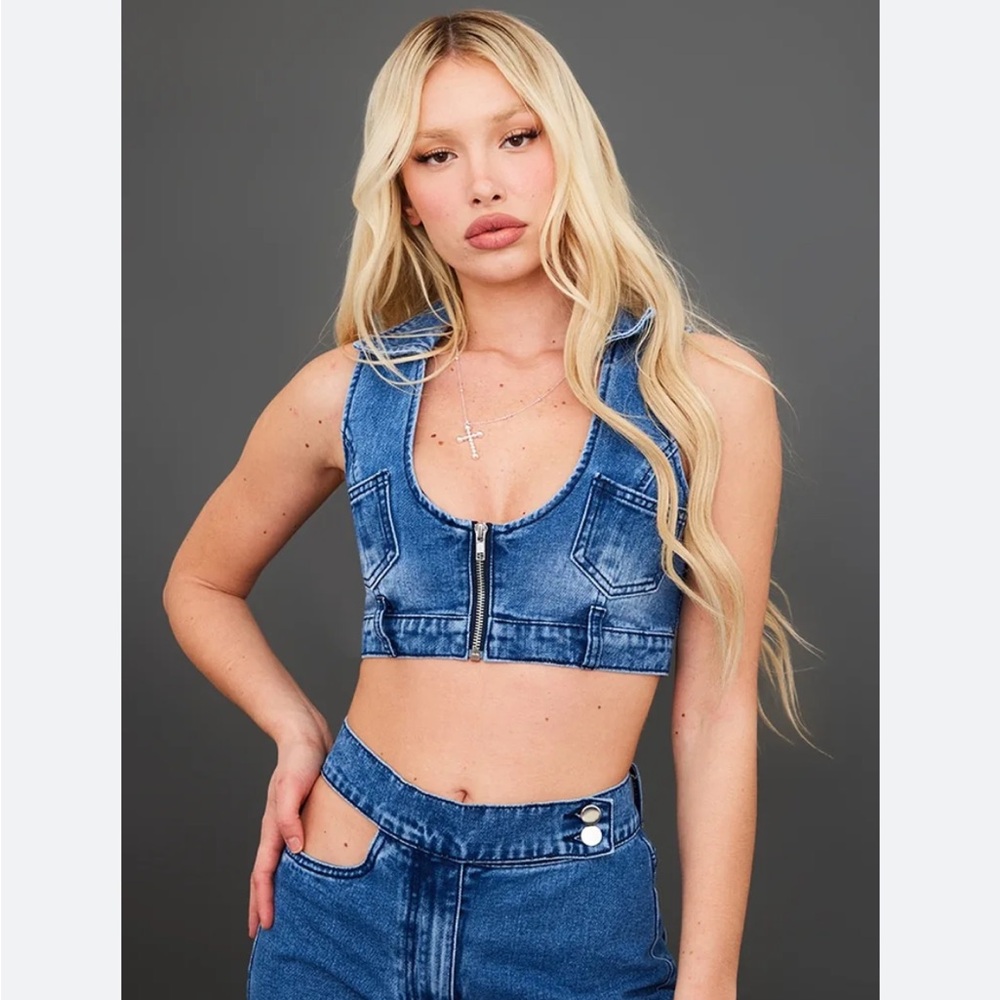 PLT Denim top size US 12